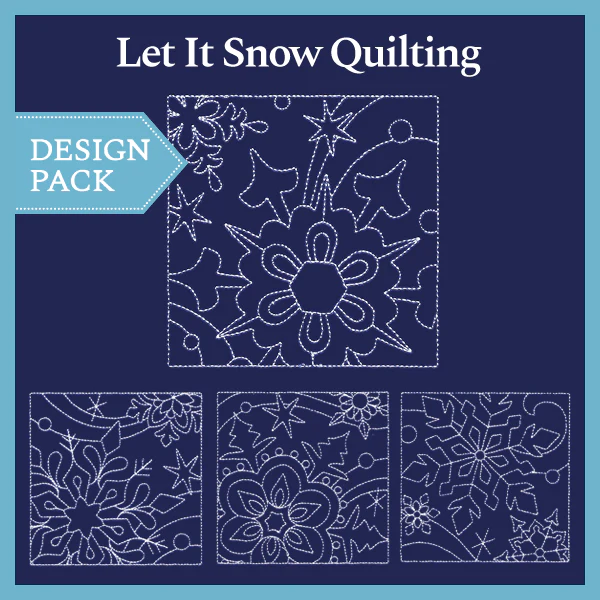 A Let It Snow Quilting (Double Run) Design Pack - Image 4