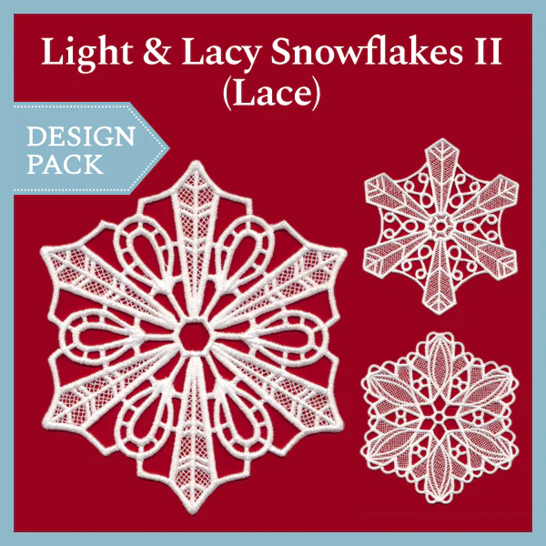 A Light & Lacy Snowflakes II (Lace) Design Pack - Image 2