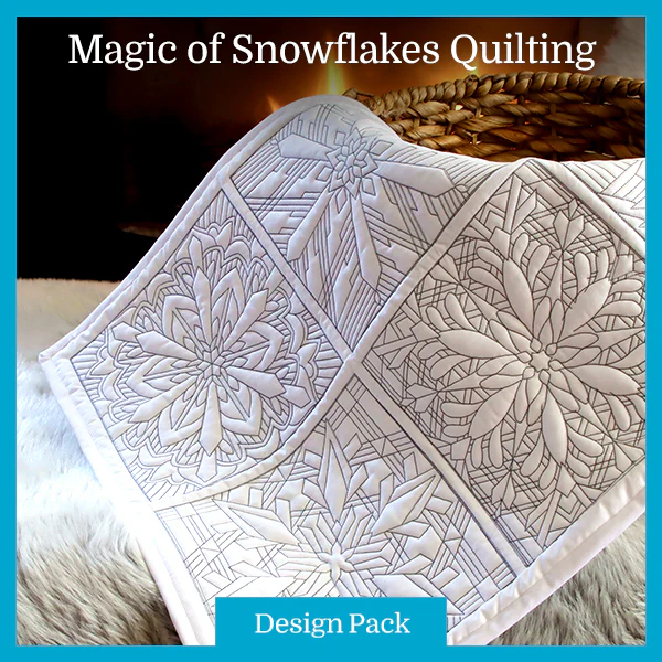 A Magic of Snowflakes Quilting (Double Run) Design Pack - Image 4
