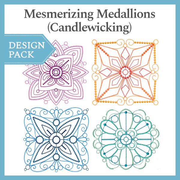A Mesmerizing Medallions (Candlewicking) Design Pack - Image 2