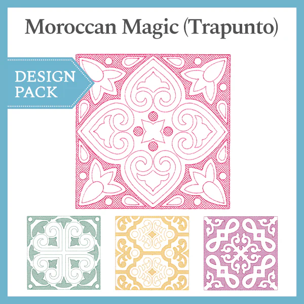 A Moroccan Magic (Trapunto) Design Pack - Image 4