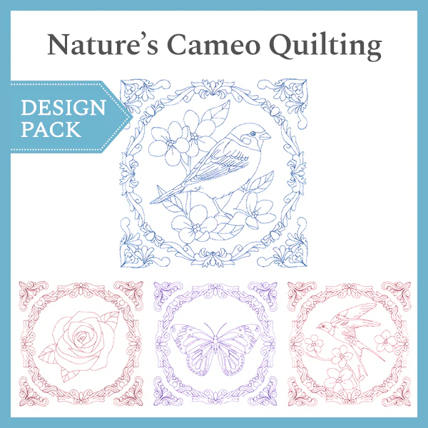A Nature's Cameo Quilting Design Pack - Image 5