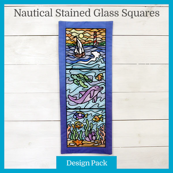 A Nautical Stained Glass Square Design Pack - Image 6