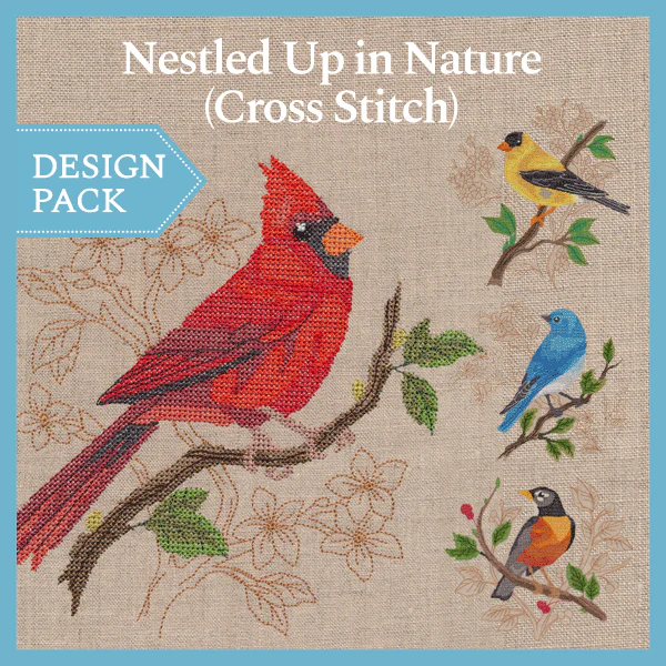 A Nestled Up in Nature (Cross Stitch) Design Pack - Image 2