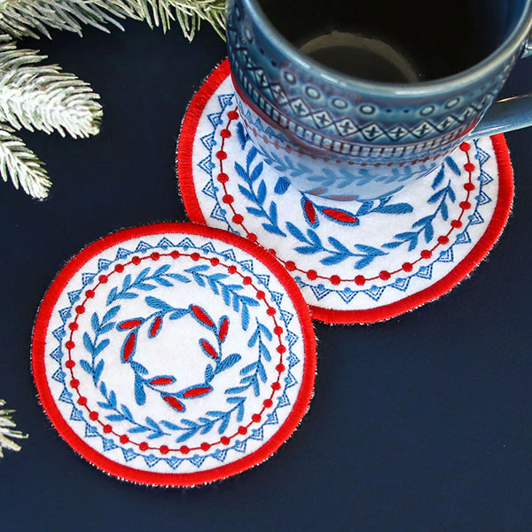 A Nordic Necessities Coasters & Circles (In-the-Hoop) Design Pack - Image 12