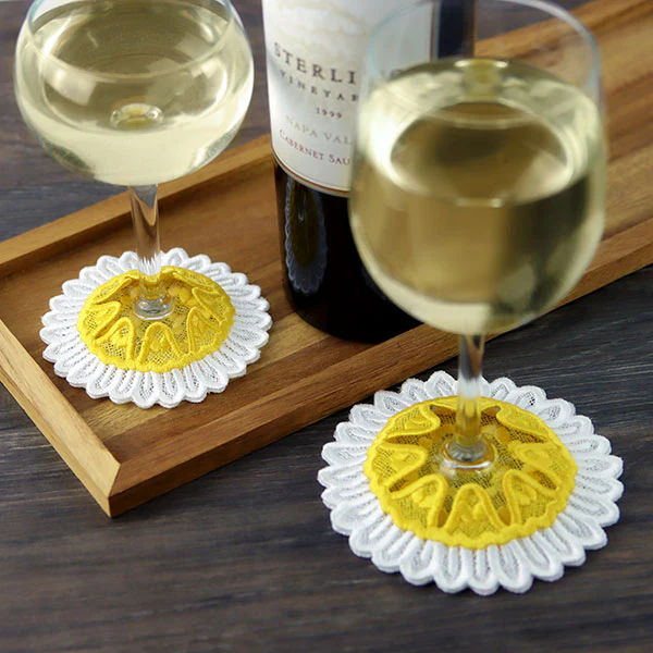 A Party Time Wine Glass Coasters (Lace) Design Pack - Image 15