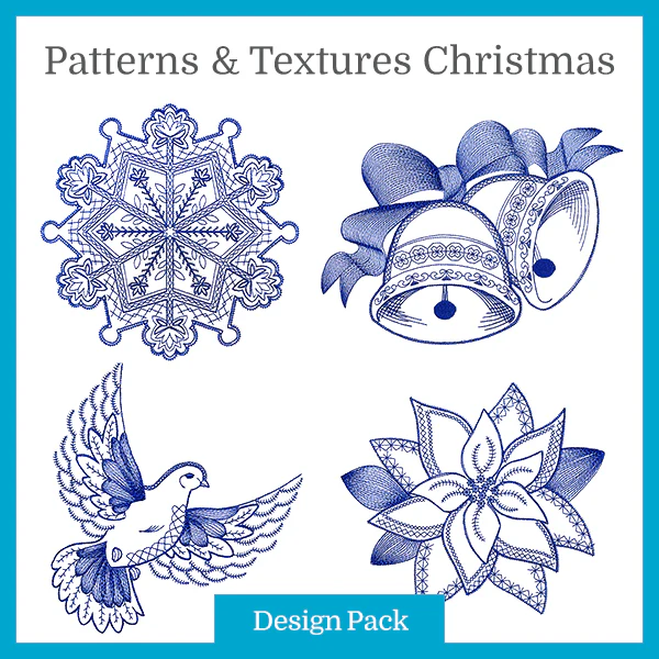 A Patterns & Textures Christmas Design Pack - Image 3