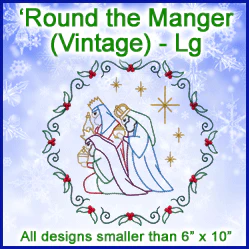 A 'Round the Manger (Vintage) Design Pack - Image 3