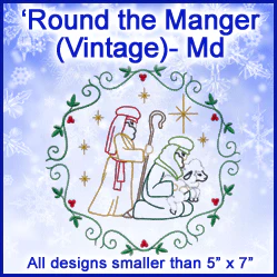 A 'Round the Manger (Vintage) Design Pack - Image 4