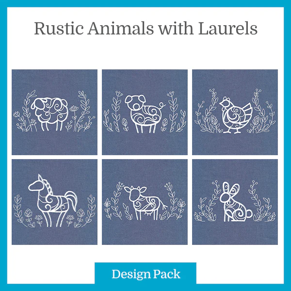 A Rustic Animals with Laurels Design Pack - Image 3