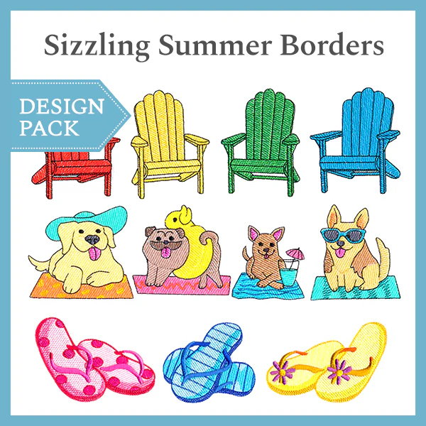 A Sizzling Summer Borders Design Pack - Image 3