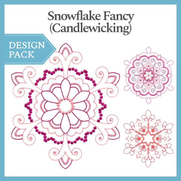 A Snowflake Fancy (Candlewicking) Design Pack - Image 5