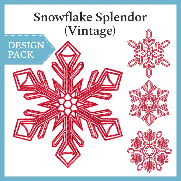 A Snowflake Splendor (Vintage) Design Pack - Image 2