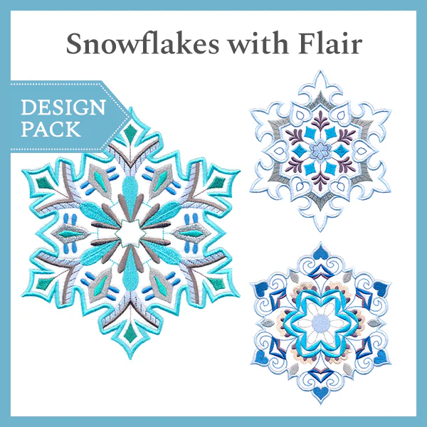A Snowflakes with Flair Design Pack - Image 4