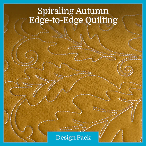 A Spiraling Autumn (Edge-to-Edge Quilting) Design Pack - Image 3