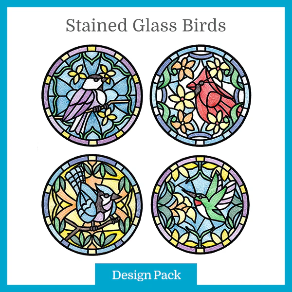 A Stained Glass Birds Design Pack - Image 3