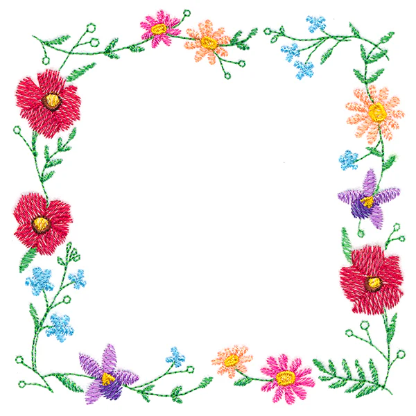 A Stitch of Blooms Square Wreath - Image 7