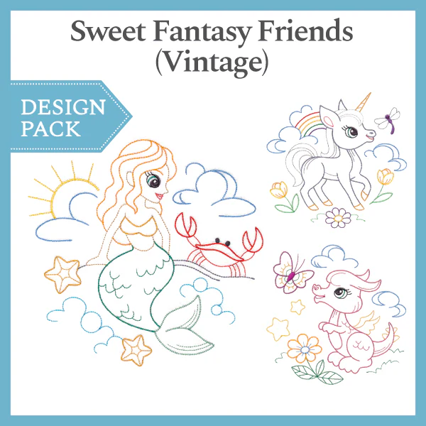 A Sweet Fantasy Friends (Vintage) Design Pack - Image 2