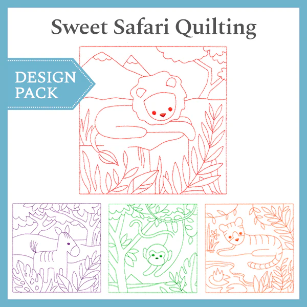 A Sweet Safari Quilting Design Pack - Image 2