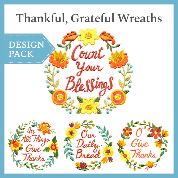 A Thankful, Grateful Wreaths Design Pack - Image 5