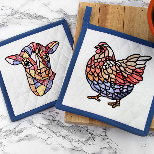 A Touch of Modern Stained Glass Chicken - Image 6