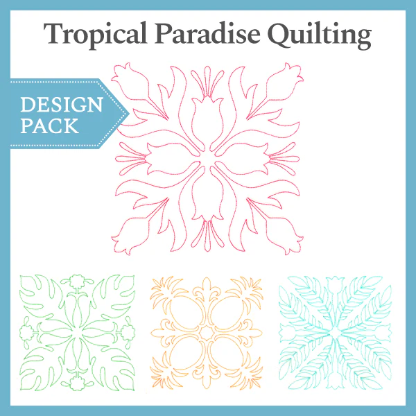 A Tropical Paradise Quilting Design Pack - Image 5