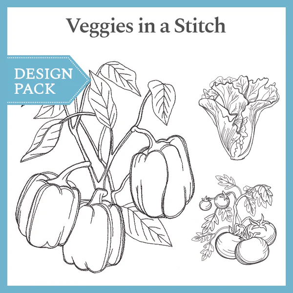 A Veggies in a Stitch Design Pack - Image 4