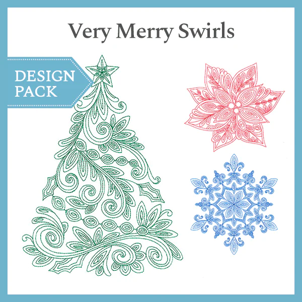 A Very Merry Swirls Design Pack - Image 4