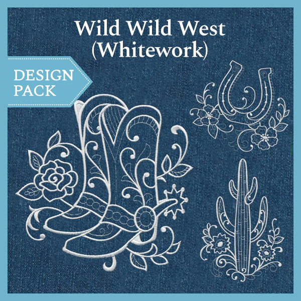 A Wild Wild West (Whitework) Design Pack - Image 3