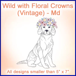 A Wild with Floral Crowns (Vintage) Design Pack - Image 4