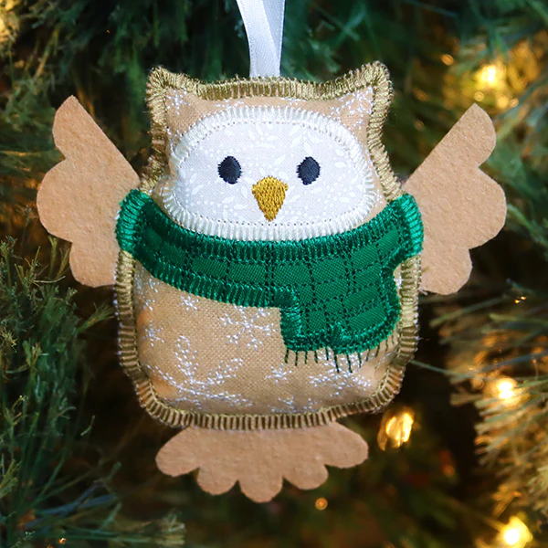 Adorable Winter Owl Ornament (In-the-Hoop) - Image 5