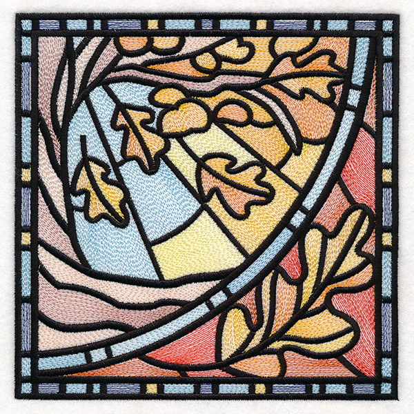 All The Seasons Stained Glass Tree - Fall - Image 4