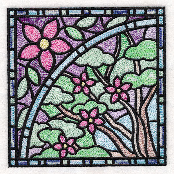 All The Seasons Stained Glass Tree - Spring - Image 7
