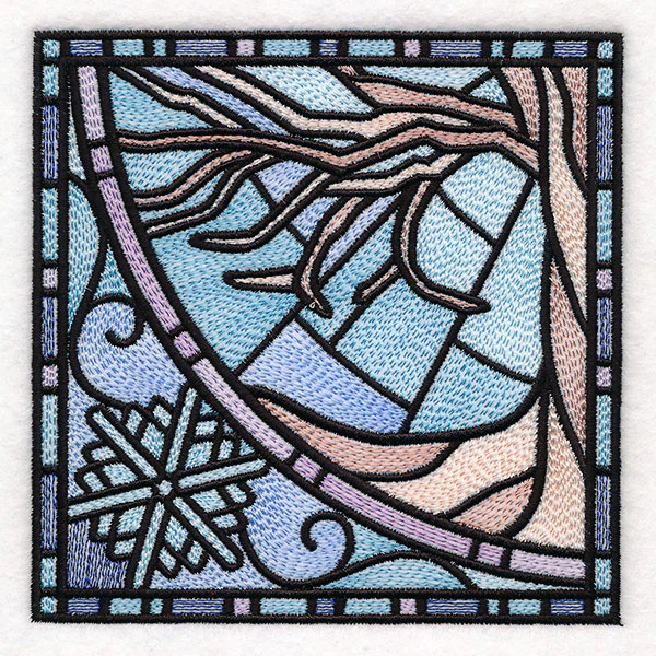 All The Seasons Stained Glass Tree - Winter - Image 10