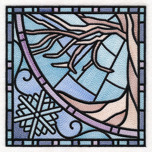 All The Seasons Stained Glass Tree - Winter - Image 4