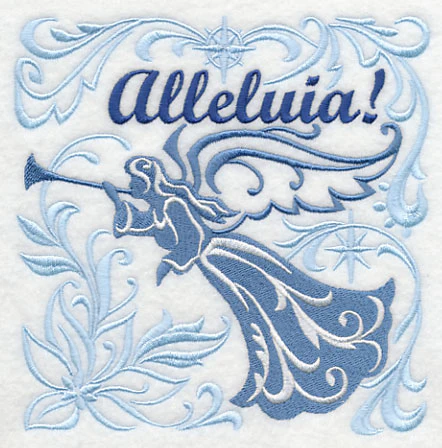 Alleluia Angel with Festive Filigree - Image 3
