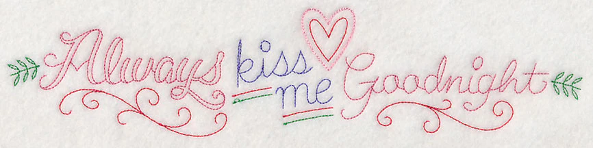Always Kiss Me Goodnight Border (Vintage)