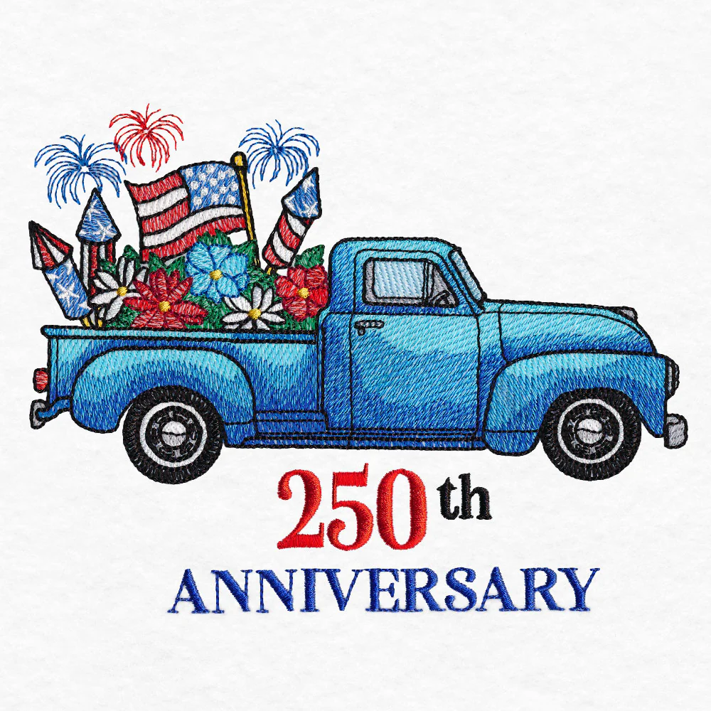 America 250th Anniversary Retro Truck - Image 3