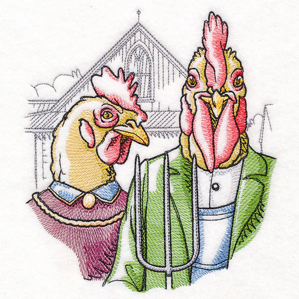 American Gothic Chickens - Image 3
