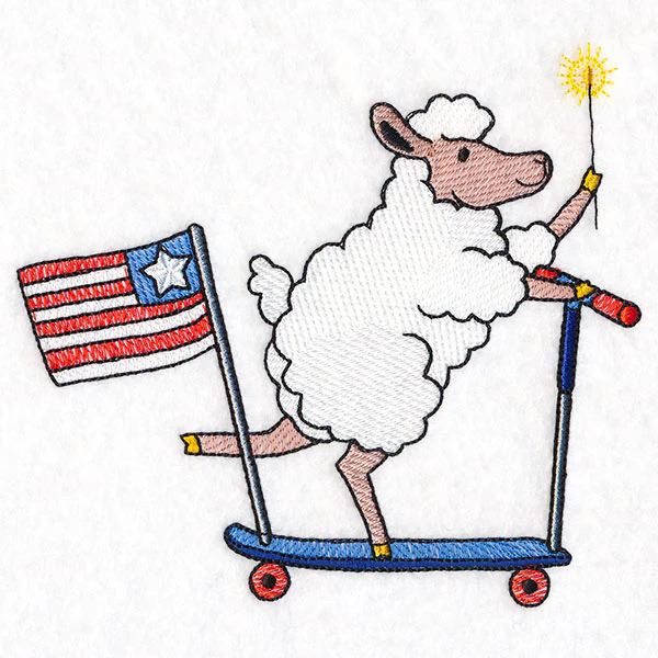 Americana Farm Parade - Sheep on Scooter - Image 5