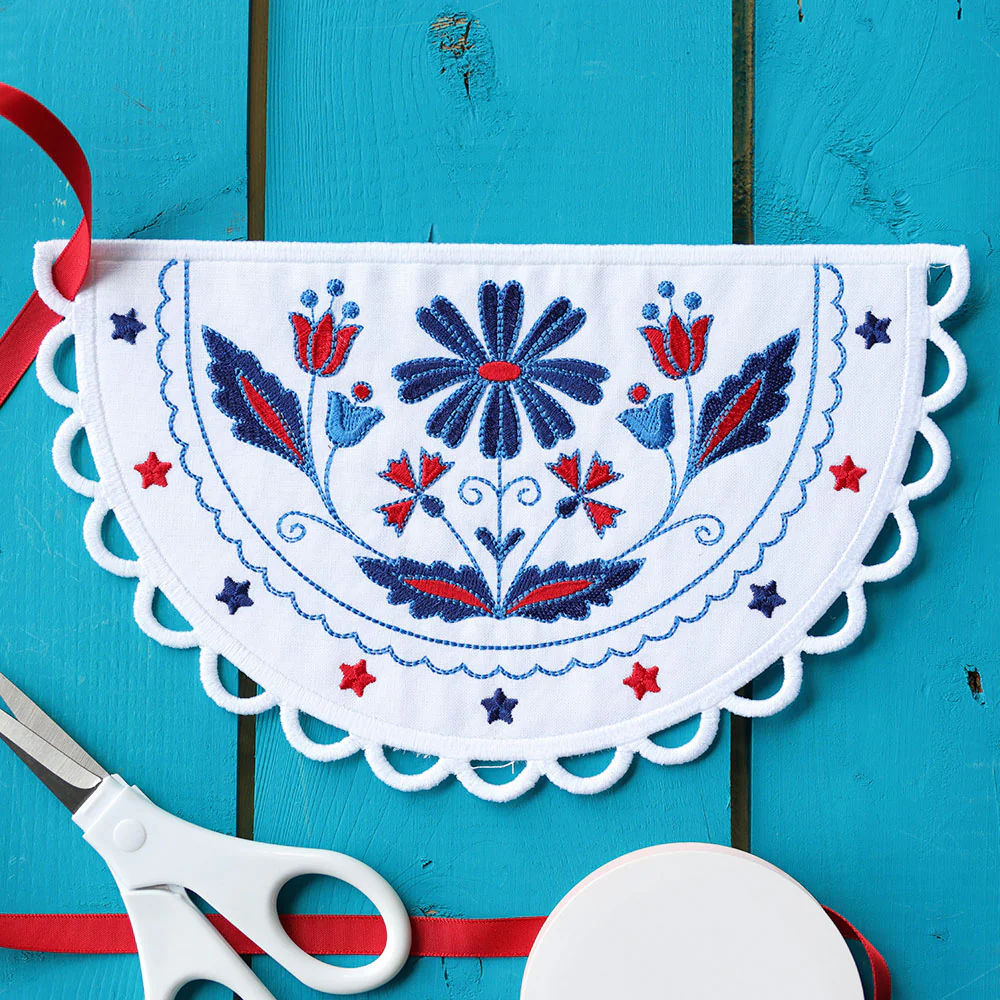 Americana Half Circle Bunting (In-the-Hoop) - Image 4