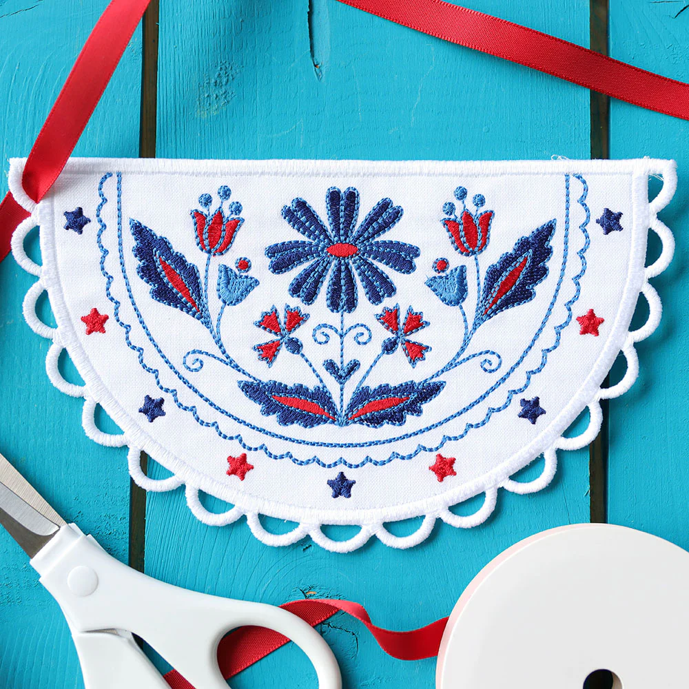 Americana Half Circle Bunting (In-the-Hoop) - Image 6