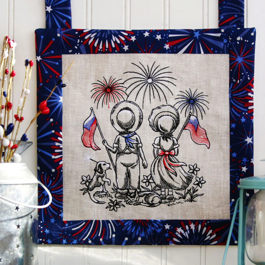 Americana Sunbonnet Sue & Fisherman Fred - Image 2