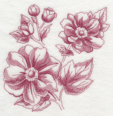 Anemone Botanical (Toile) - Image 3