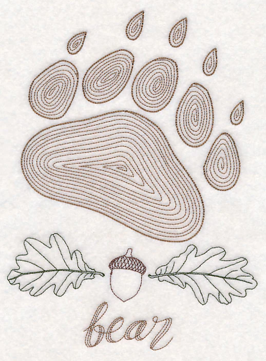 Animal Tracks - Bear (Vintage)