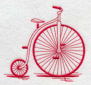 Antique Bicycle 1 (Redwork)