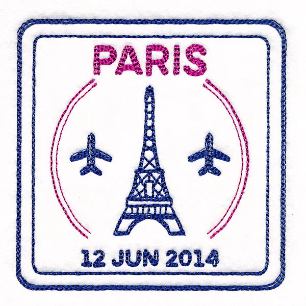Around the World - Paris Stamp - Image 9