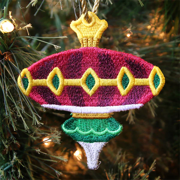 Art Deco Christmas Ornament (In-the-Hoop) - Image 2