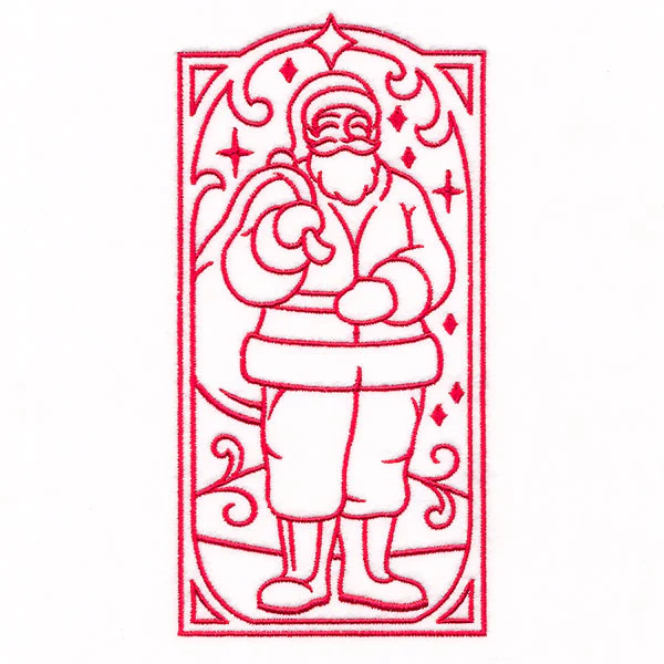 Art Deco Christmas - Santa Panel - Image 7