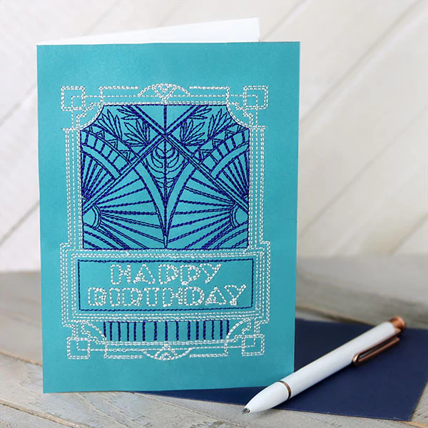 Art Deco Happy Birthday (Cardstock) - Image 6